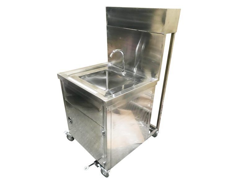 Hand washing station with with tank