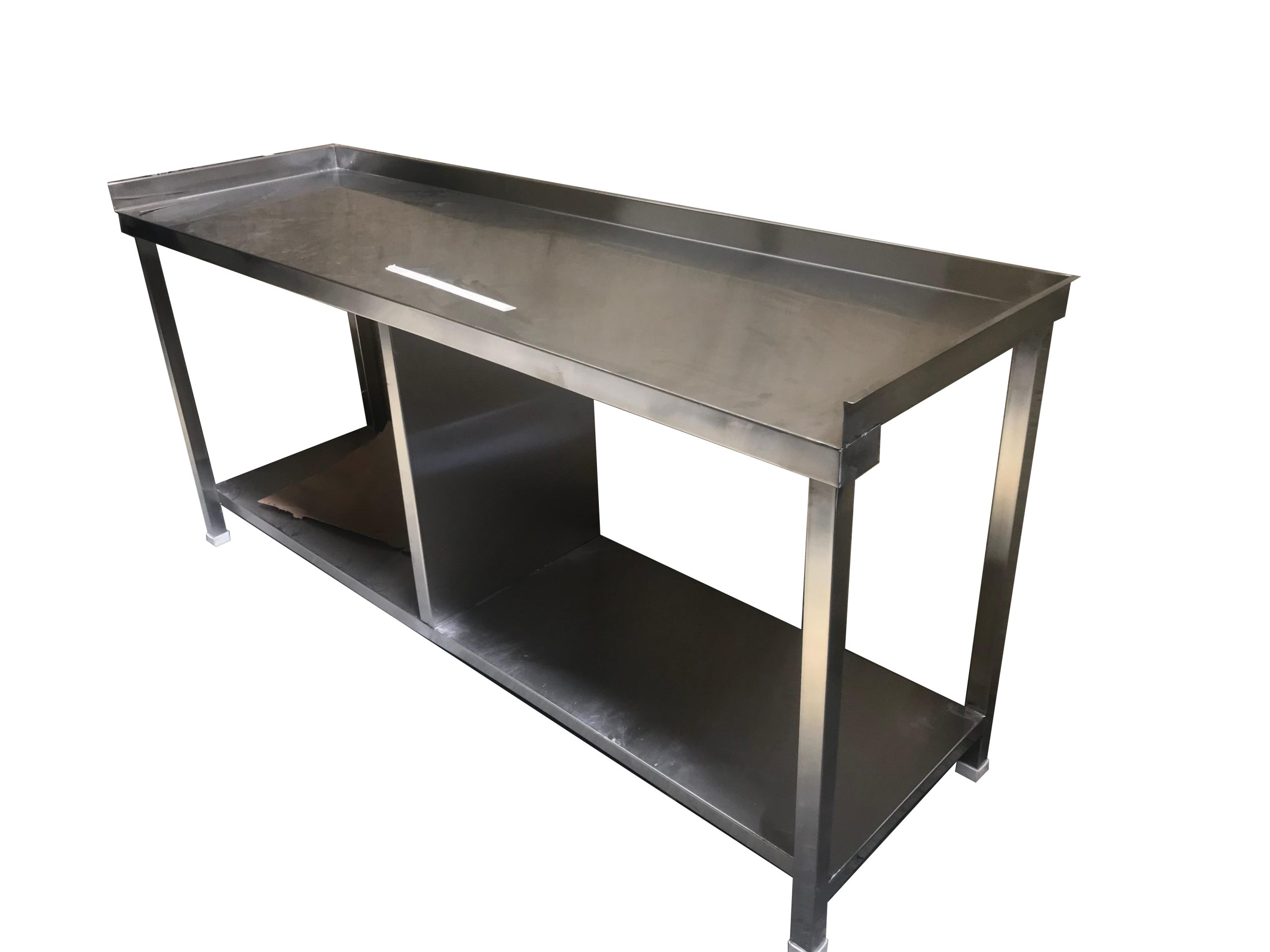 Table with undershelf and division